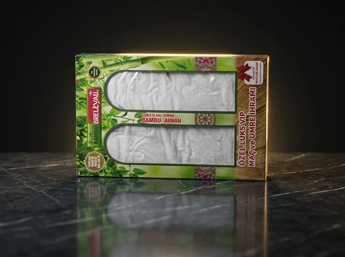 İhramın doğru giyilişi - bambu ihram kumaşı