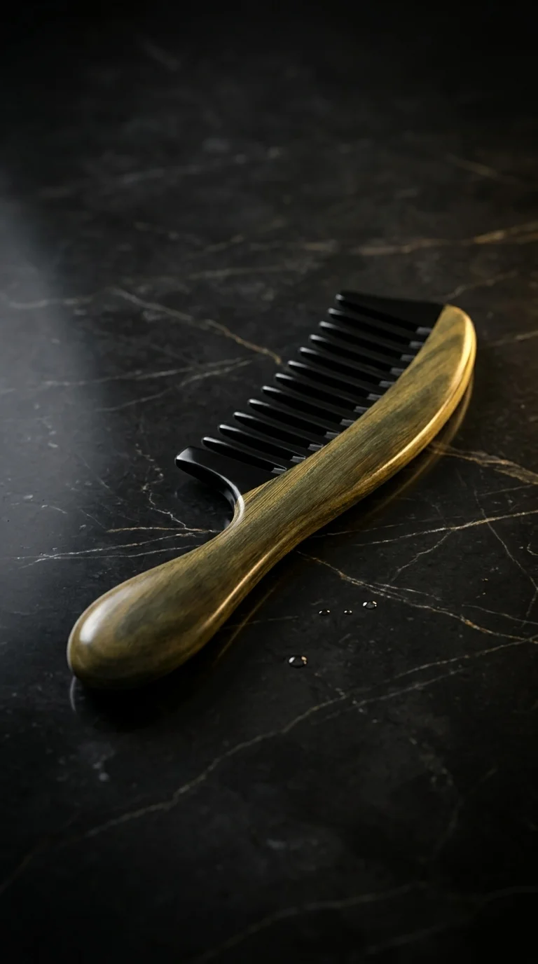 Sandal Ağacı Geniş boynuz Dişli Tarak